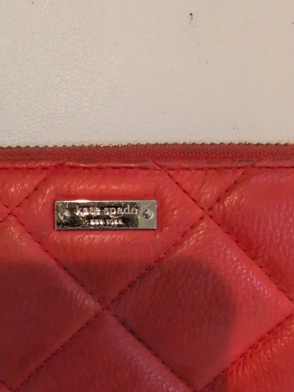 Kate Spade Orange And Cream Long Wallet